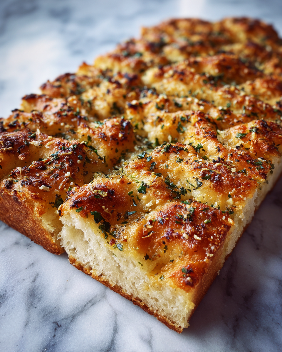 Final dish - Irresistible Garlic Parmesan Focaccia Bread Recipe You Need to Try