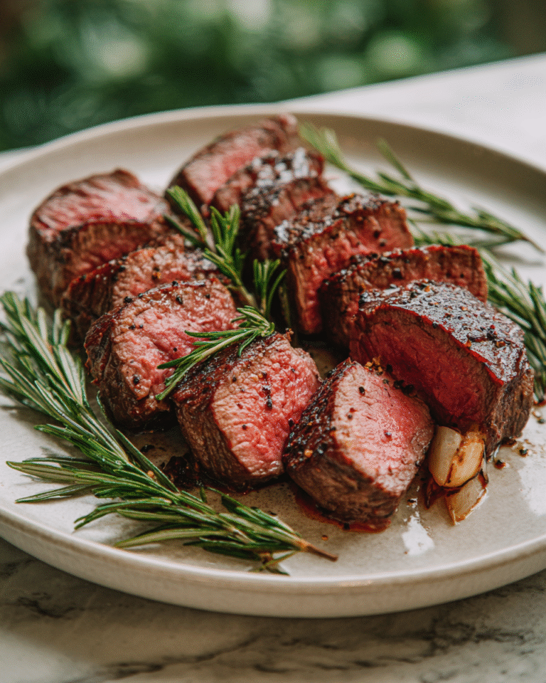 Savor the Flavor of Garlic Pepper Steak Medallions - Featured Image