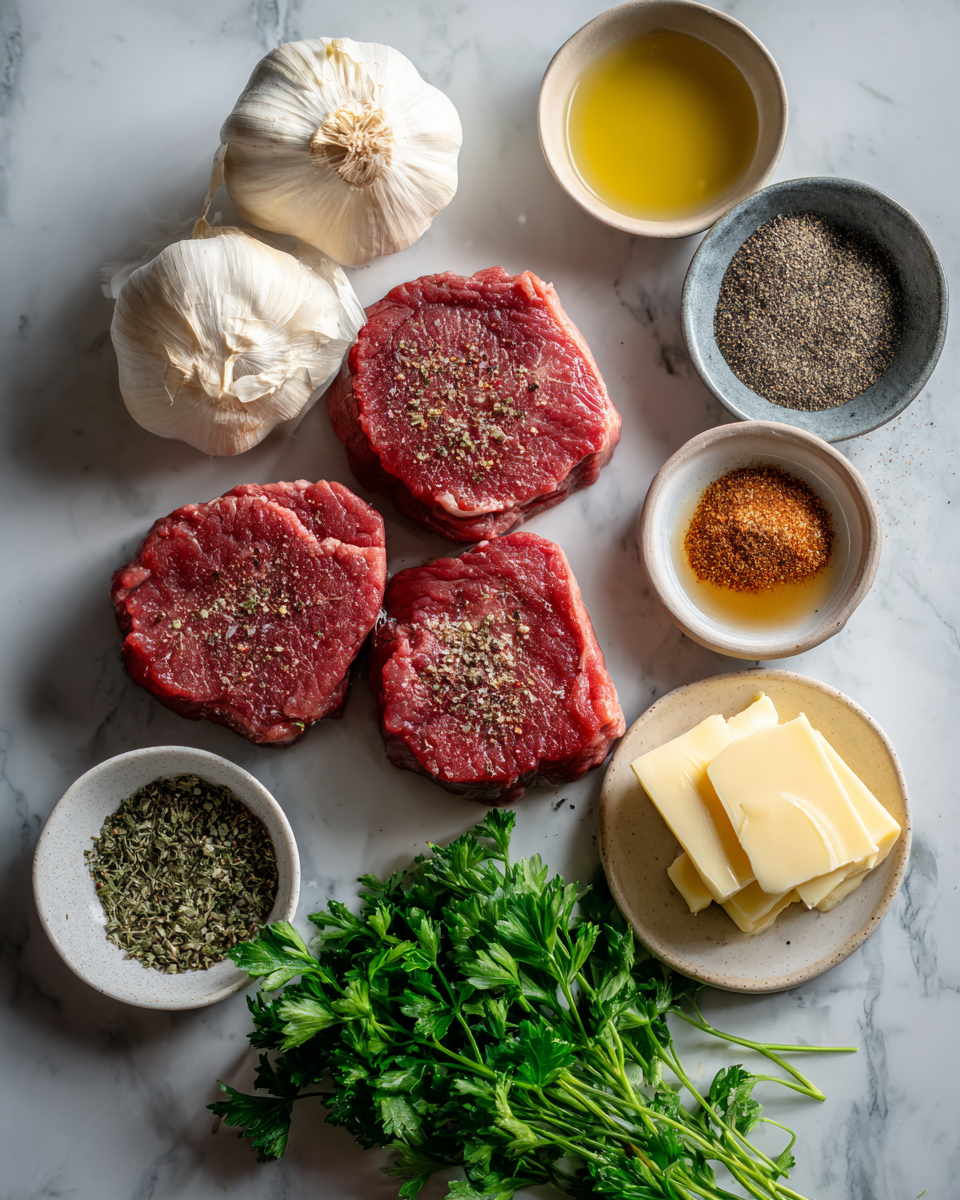 Ingredients for Savor the Flavor of Garlic Pepper Steak Medallions