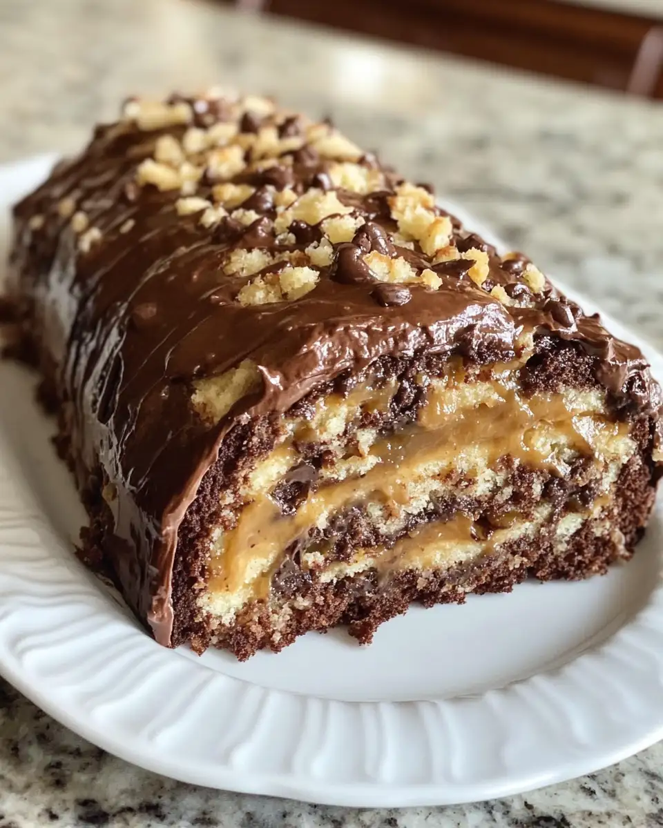 Final dish - Decadent Delight: Discover the Rich Layers of German Chocolate Roll Cake