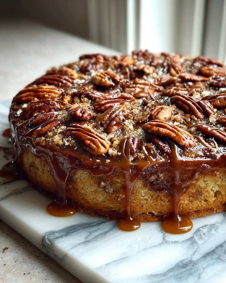 Final dish - Indulge in Decadence with Gooey Butter Pecan Cake