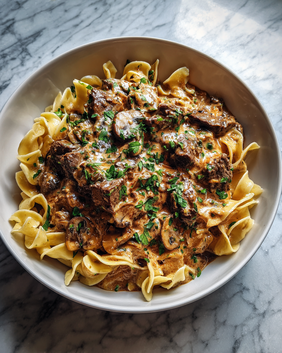 Final dish - Mastering Gordon Ramsays Beef Stroganoff Recipe for Ultimate Comfort Food