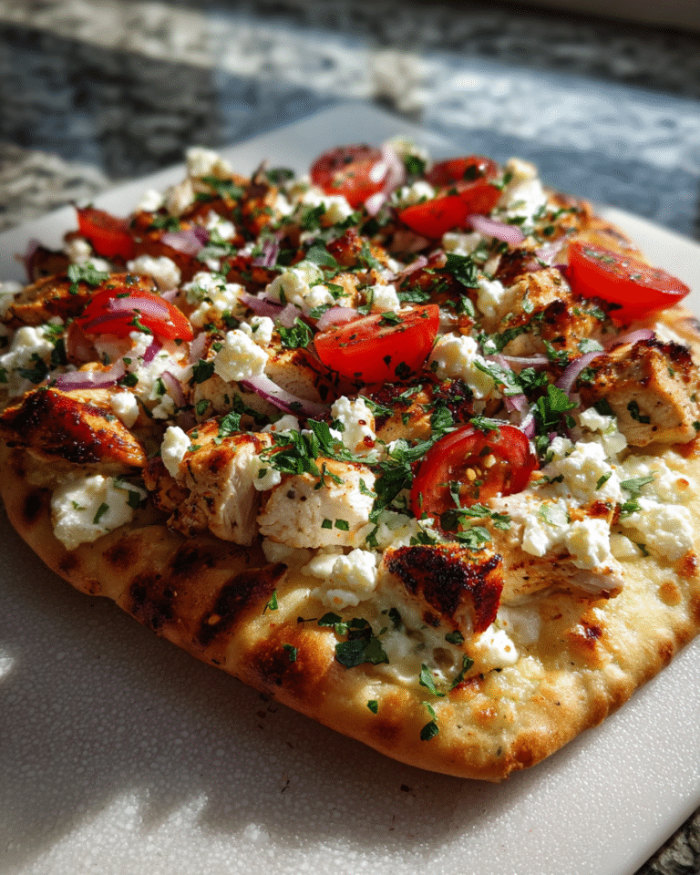 Irresistible Greek Chicken Flatbread Recipe for Your Next Meal - Featured Image