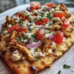 Final dish - Irresistible Greek Chicken Flatbread Recipe for Your Next Meal