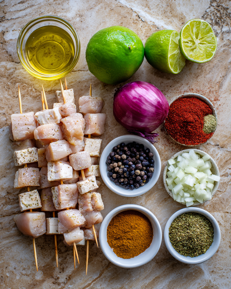 Savor the Flavor of Grilled Mexican Chicken Skewers 4 Ingredients for Savor the Flavor of Grilled Mexican Chicken Skewers