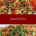 Savory Ground Beef Orzo Delight 🍝🥩