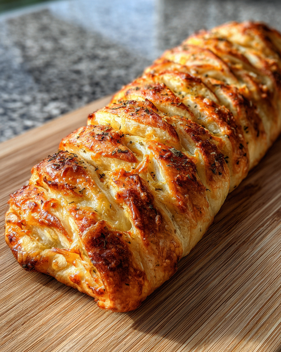 Final dish - Melt-in-Your-Mouth Gruyère Puff Pastry Braid Recipe