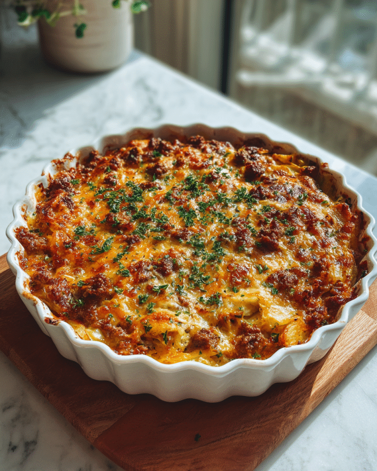 Hearty Hamburger Potato Casserole Recipe Your Family Will Love - Featured Image