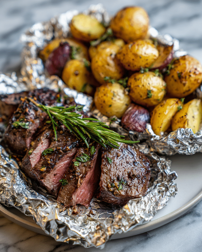 Mouthwatering Herb Steak and Potato Foil Packets for Easy Grilling - Featured Image