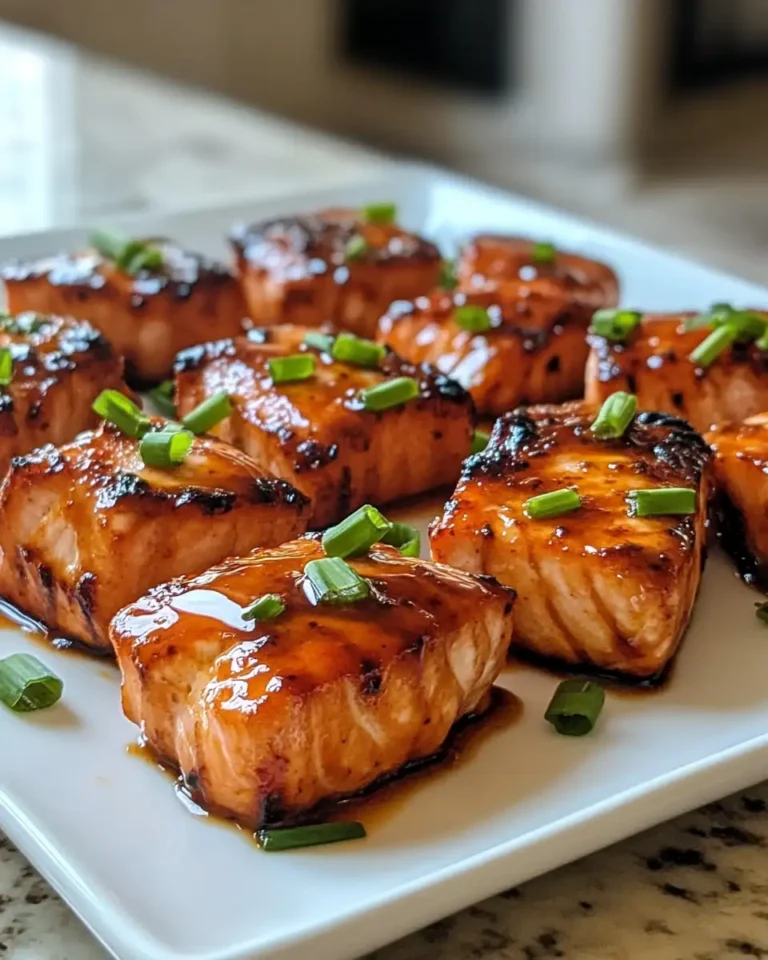 Sweet Heat Delight: Honey Sriracha Glazed Salmon Bites - Featured Image
