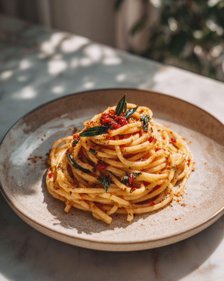 Irresistible Italian Pasta with Garlic Olive Infused Flavor - Featured Image