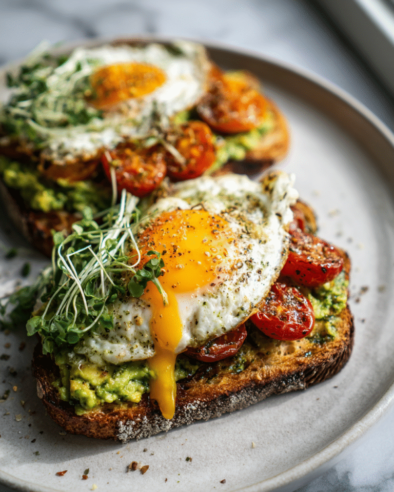 Jammy Egg Avocado and Pesto Toast The Ultimate Flavor-Packed Breakfast Delight - Featured Image