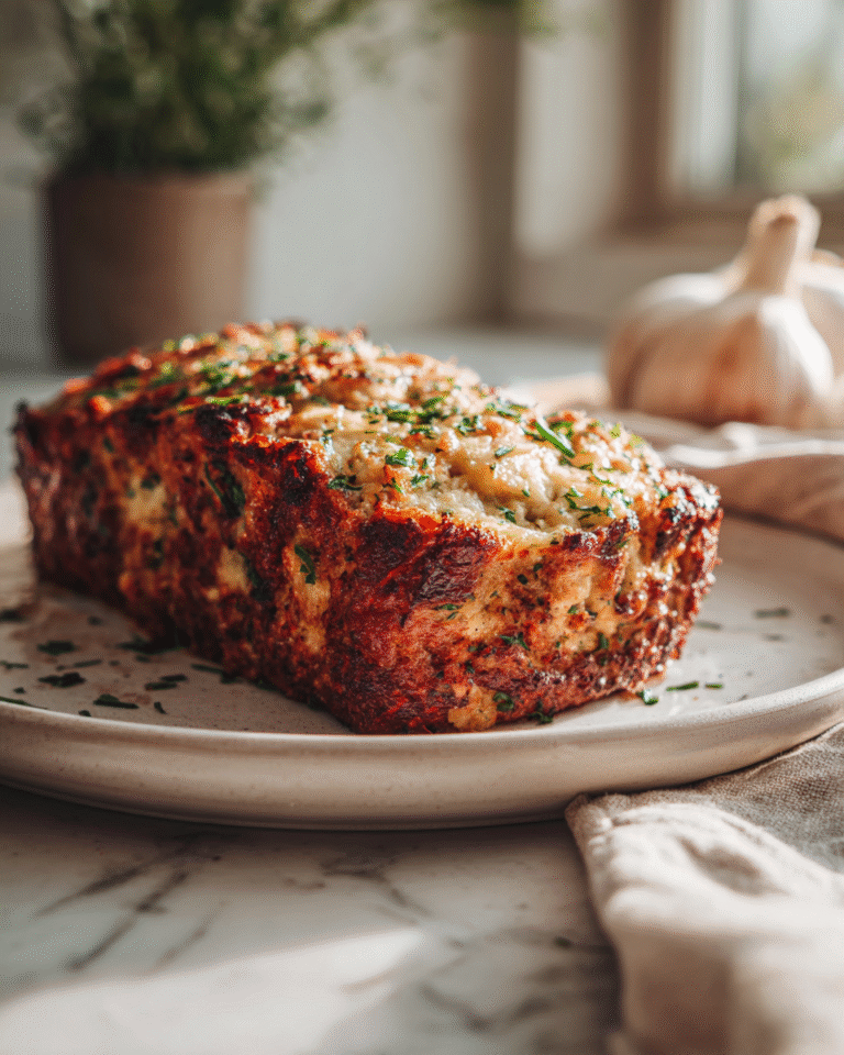 Juicy Garlic Parmesan Chicken Meatloaf That Will Steal the Show - Featured Image