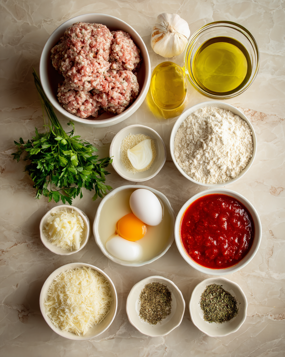 Ingredients for Juicy Garlic Parmesan Chicken Meatloaf That Will Steal the Show