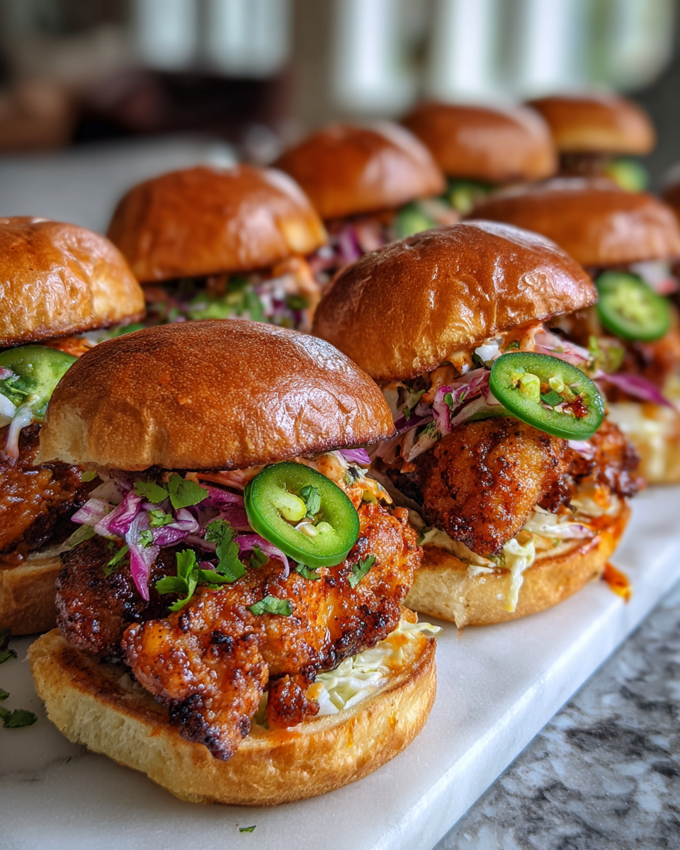 Final dish - Spice Up Labor Day with Nashville Hot Chicken Sliders