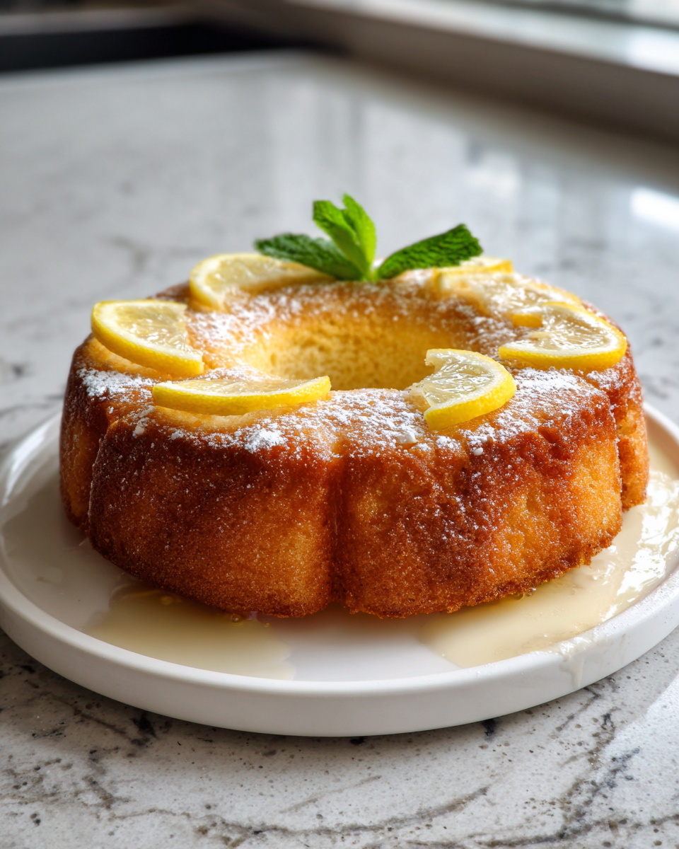 Final dish - Zesty Delight Lemon Cake Recipe That Will Brighten Your Day
