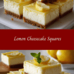 Zesty Delight Lemon Cheesecake Squares You Have to Try