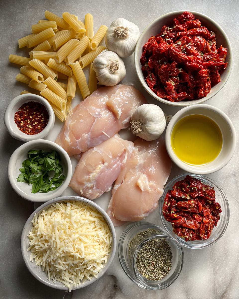 Ingredients for Irresistible Marry Me Chicken Pasta Recipe You Need to Try