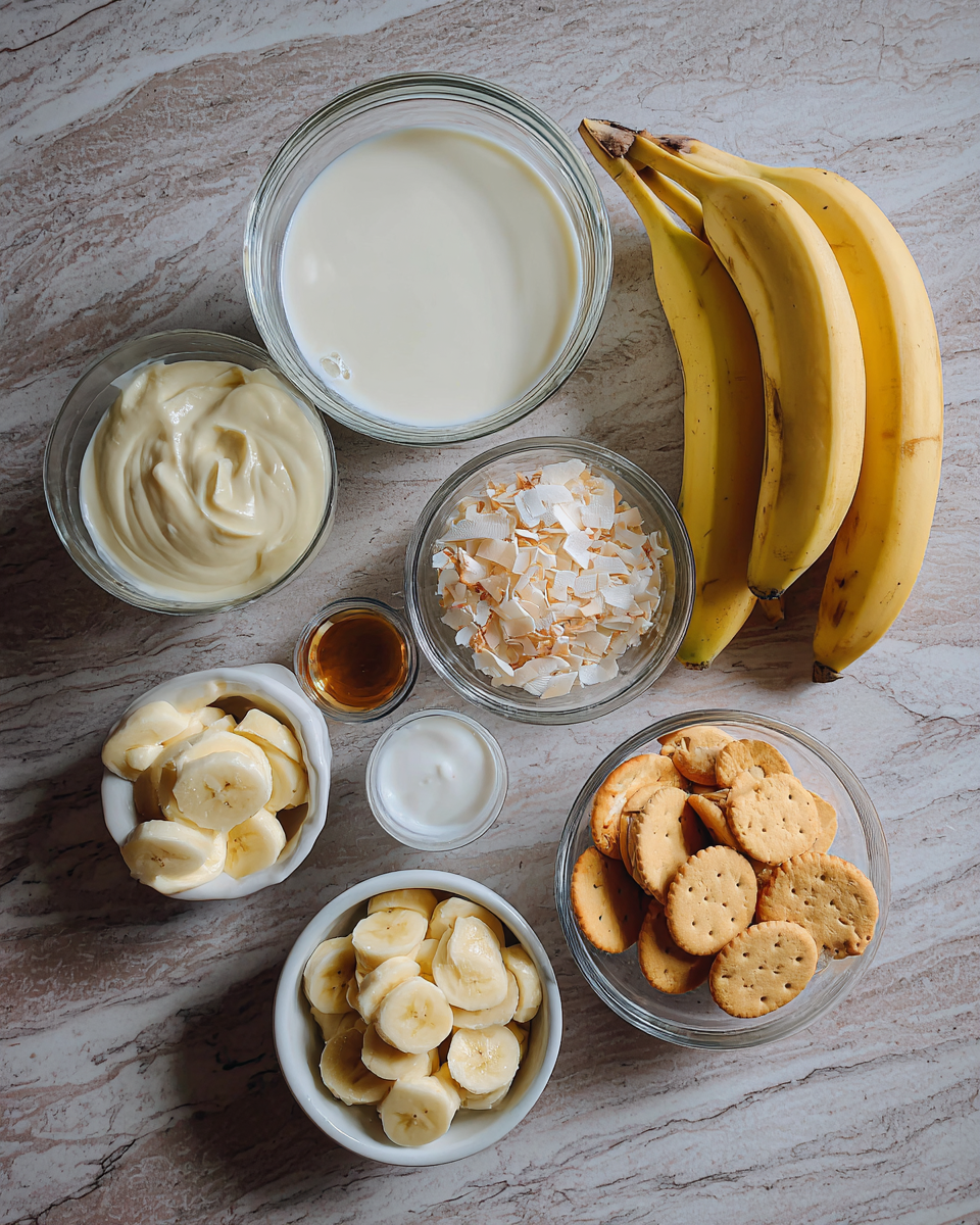 Ingredients for Not Yo Mamas Banana Pudding A Bold Twist on a Classic Dessert