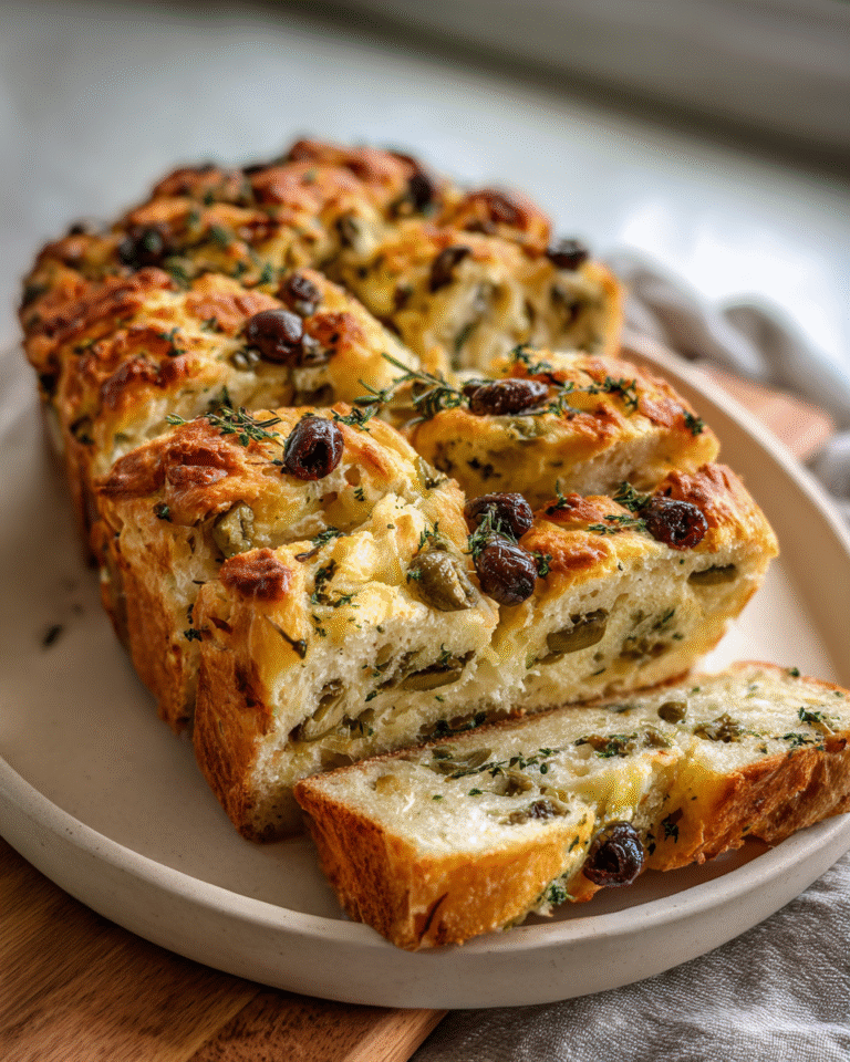 Irresistible Olive and Cheese Bread with Capers and Thyme Flavor Explosion - Featured Image
