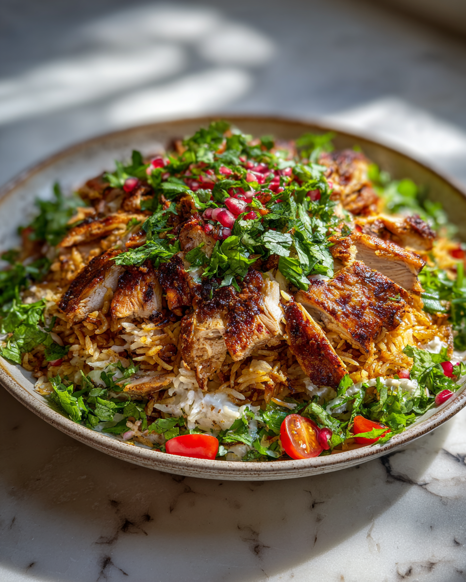 Final dish - One Pot Chicken Shawarma Rice Recipe for Quick Flavorful Meals