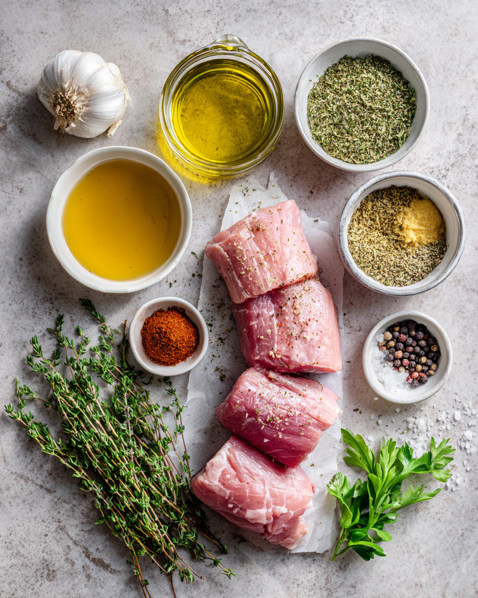 Ingredients for Perfectly Juicy Oven-Baked Pork Tenderloin Recipe You Need to Try