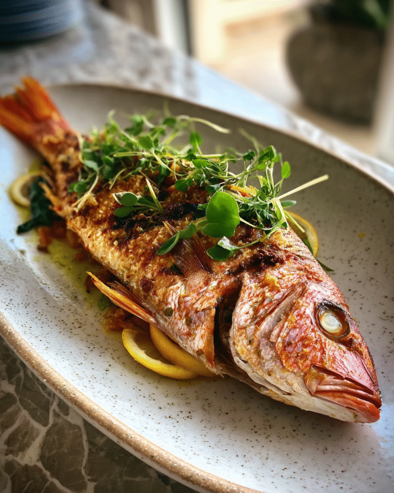 Perfectly Crispy Oven-Baked Yellowtail Snapper Recipe for Seafood Lovers - Featured Image