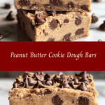 Delicious Peanut Butter Cookie Dough Bars 🥜🍪