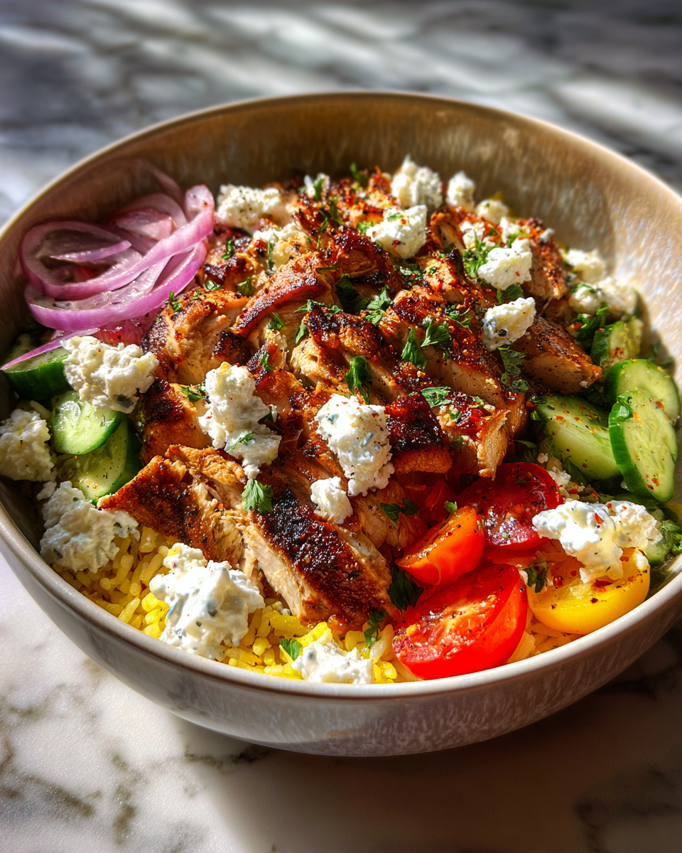 Final dish - Discover the Ultimate Perfection Chicken Gyro Bowls for Flavor Lovers