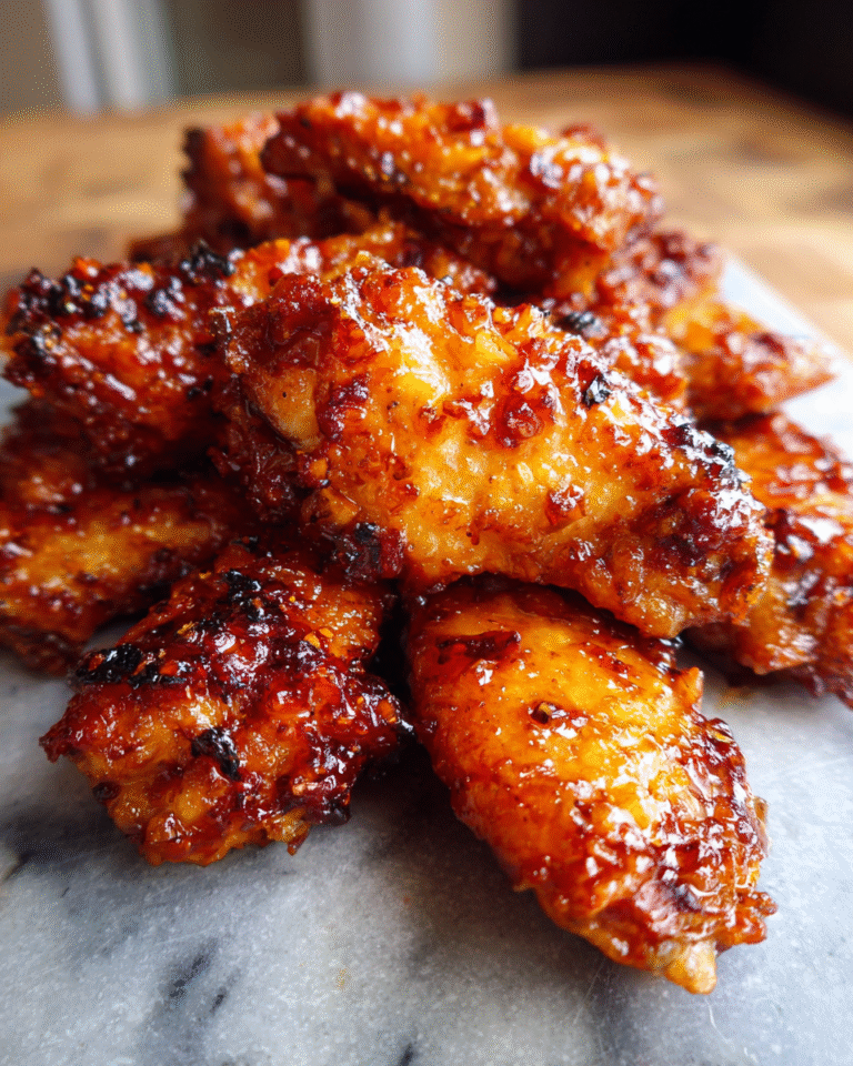 Sweet Heat Delight Pineapple Cowboy Candy Chicken Wings Recipe - Featured Image