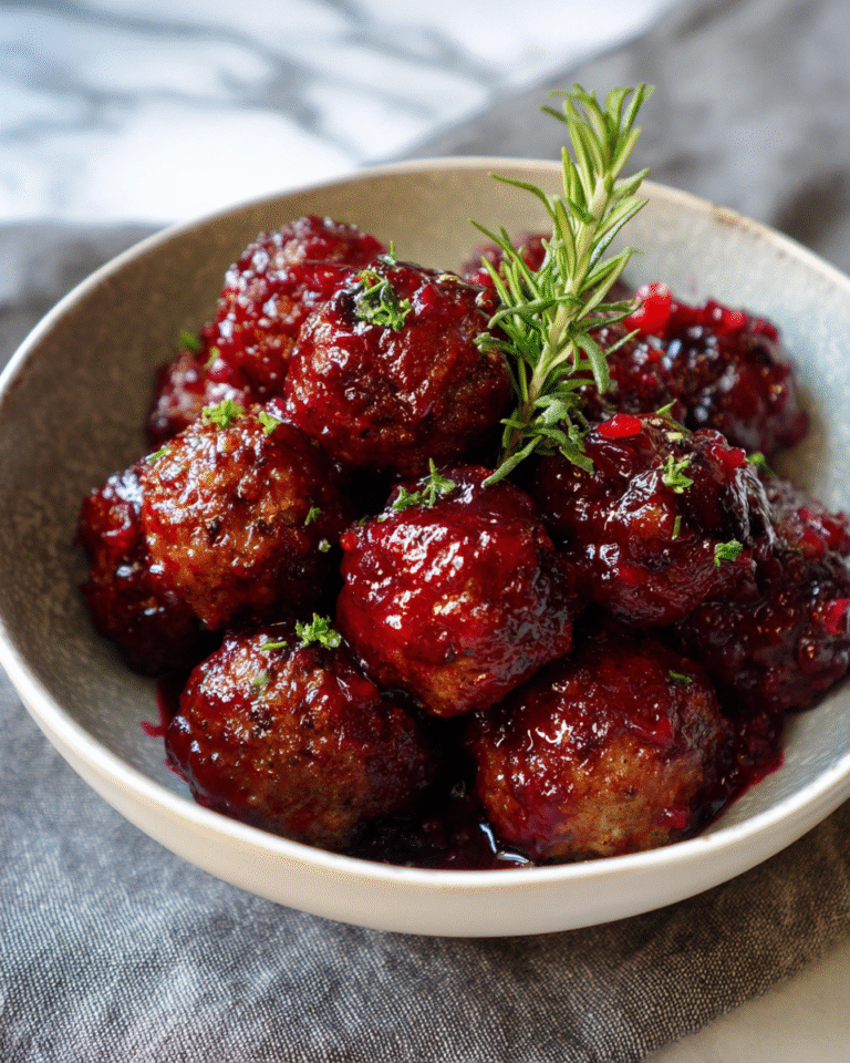 Quick Christmas Cranberry Meatballs That Will Wow Your Holiday Guests - Featured Image