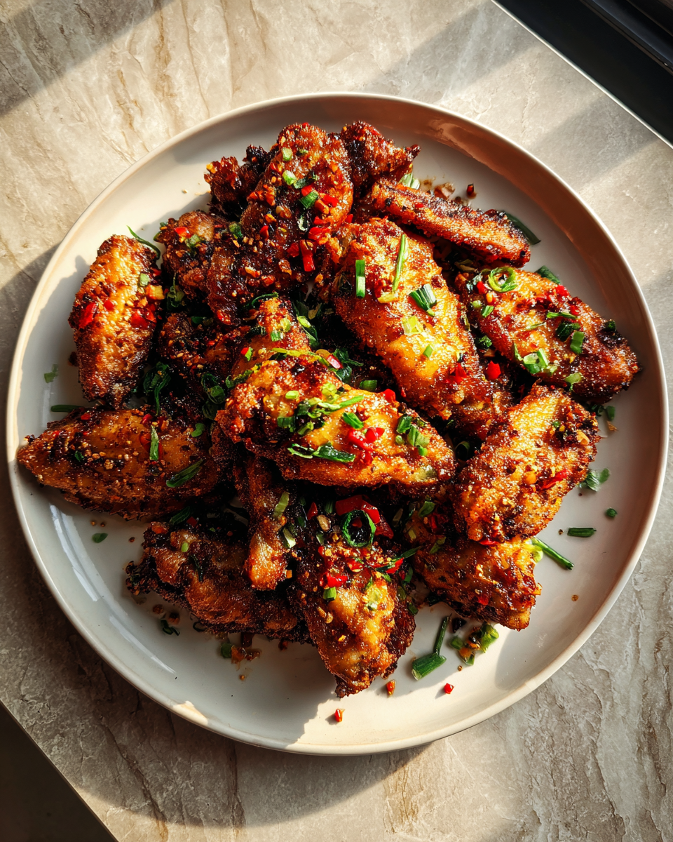 Final dish - Crispy Salt and Pepper Chicken Wings That Will Steal the Show
