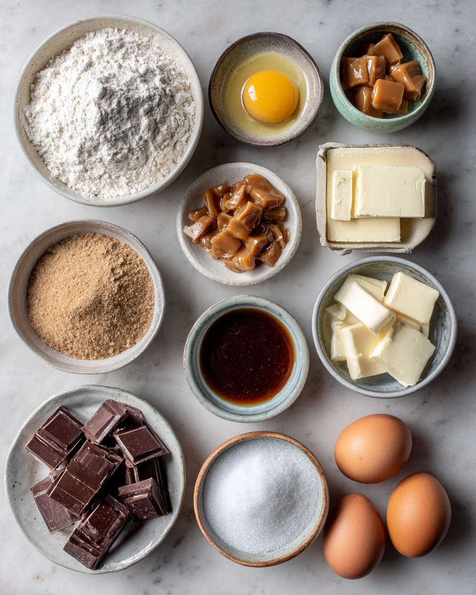 Ingredients for Irresistible Salted Caramel Chocolate Cookie Recipe You Need to Try