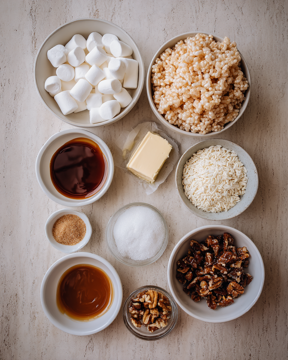 Ingredients for Irresistible Salted Caramel Rice Krispie Treats You Have to Try