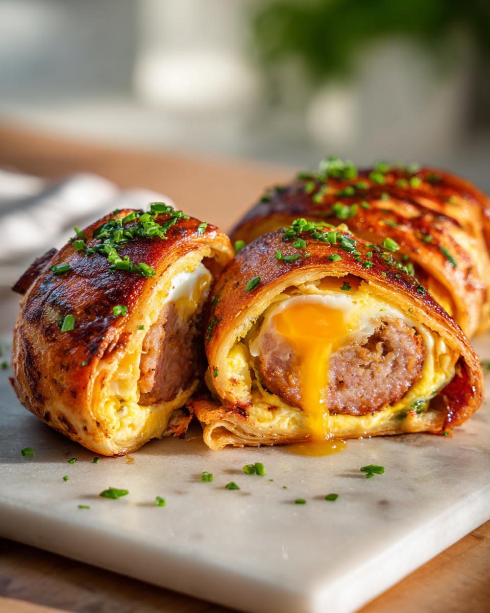 Final dish - Sausage Egg and Cheese Breakfast Roll-Ups That Will Start Your Morning Right
