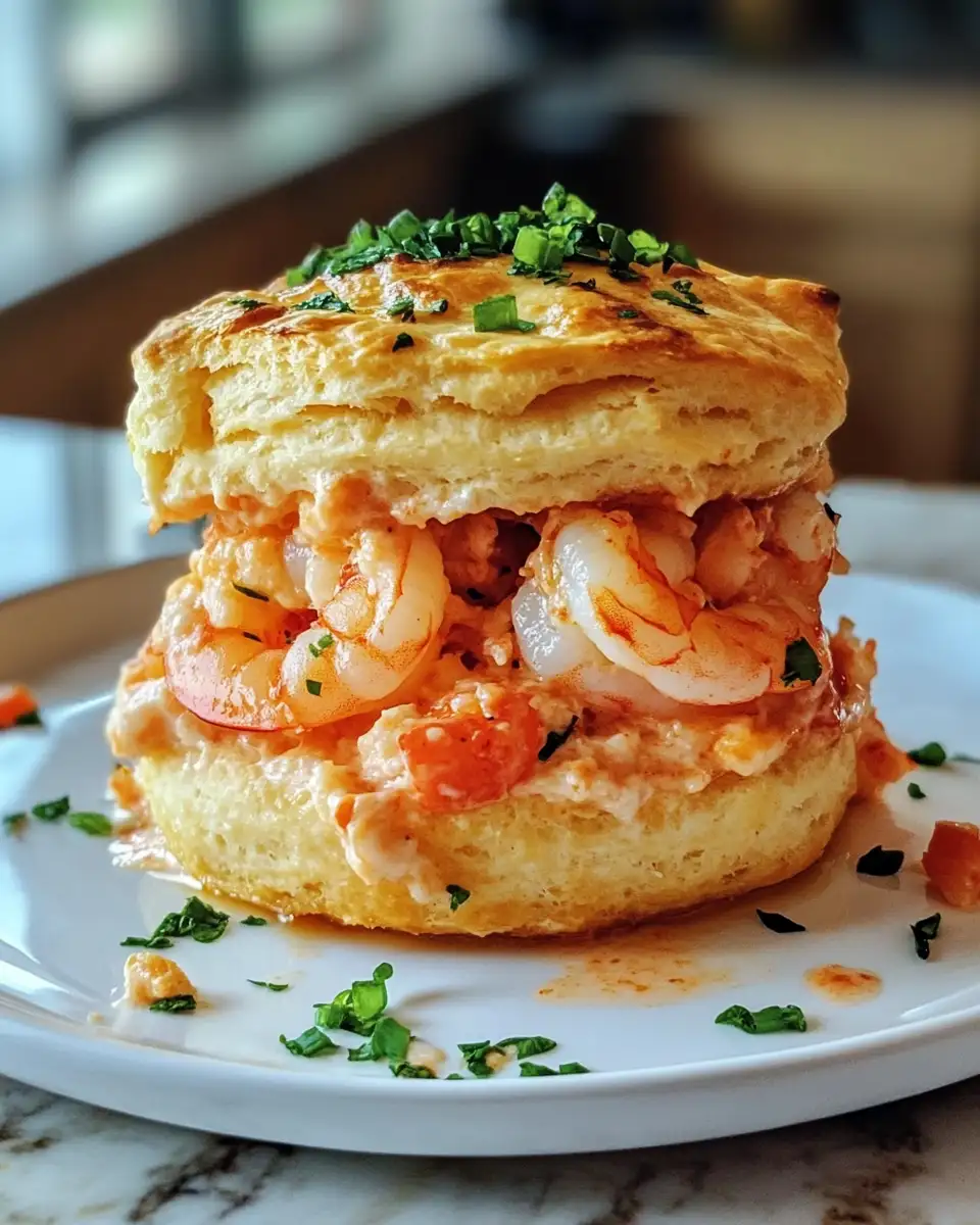 Irresistible Shrimp and Crab Biscuit Melts for a Seafood Delight 6 Final dish - Irresistible Shrimp and Crab Biscuit Melts for a Seafood Delight