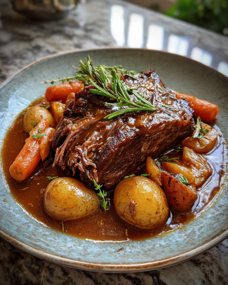 Ultimate Slow Cooker Pot Roast with Rich Gravy Recipe for Tender Comfort Food - Featured Image