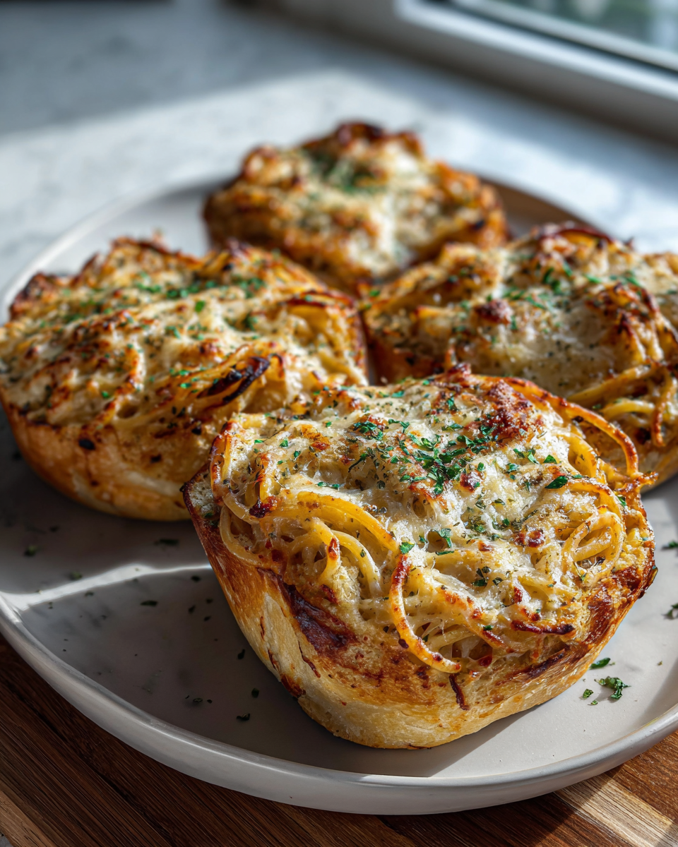 Irresistible Spaghetti Garlic Bread Bowls That Will Elevate Your Dinner Game 6 Final dish - Irresistible Spaghetti Garlic Bread Bowls That Will Elevate Your Dinner Game