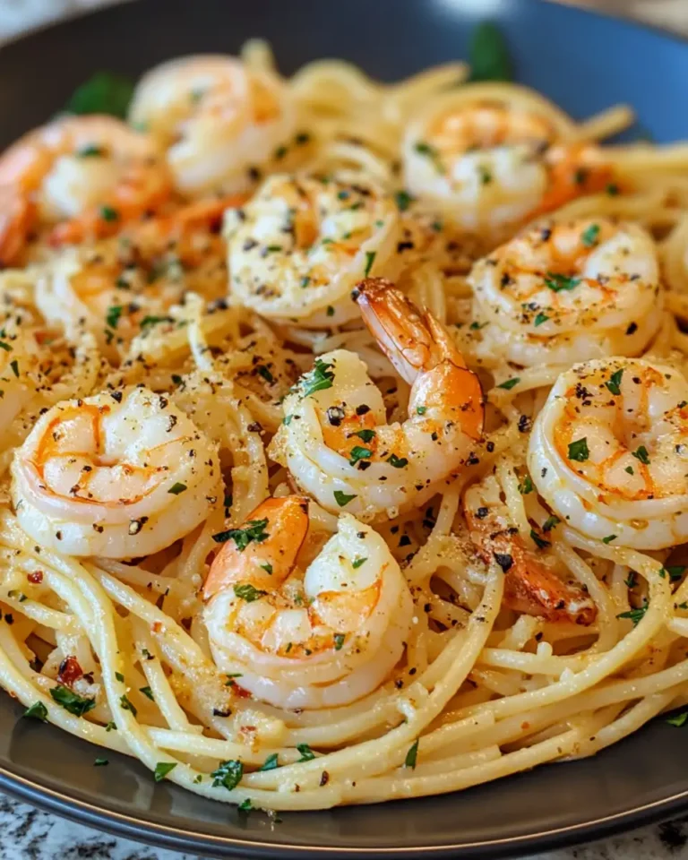 Savor the Heat: Spicy Garlic Butter Parmesan Shrimp Pasta Delight - Featured Image