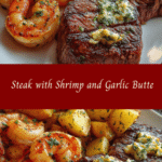 Savor the Ultimate Steak with Shrimp and Garlic Butter Potatoes Feast