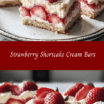 Strawberry Shortcake Cream Bars 🍓🍰