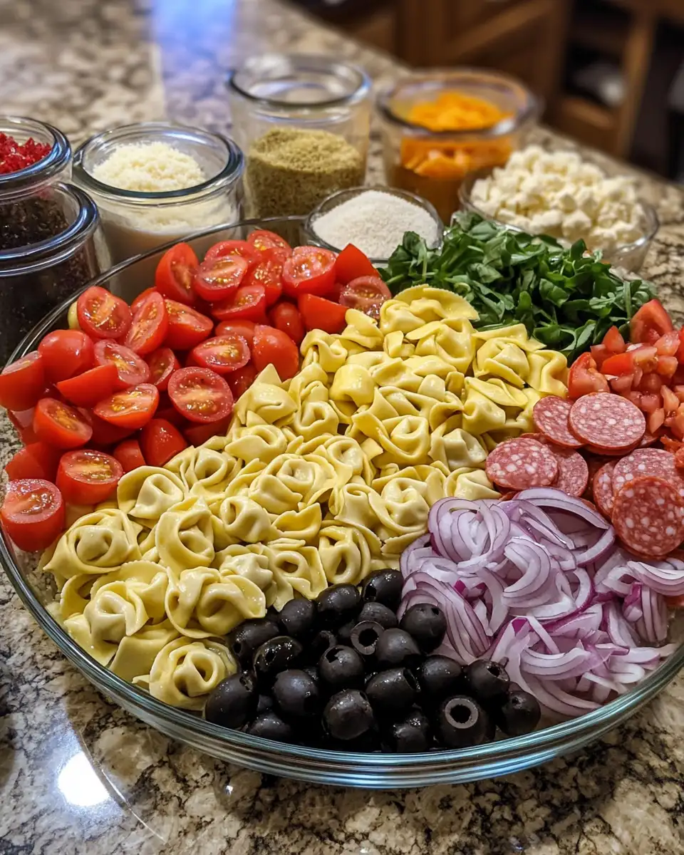 Ingredients for Tantalize Your Taste Buds with Tasty Grinder Tortellini Salad