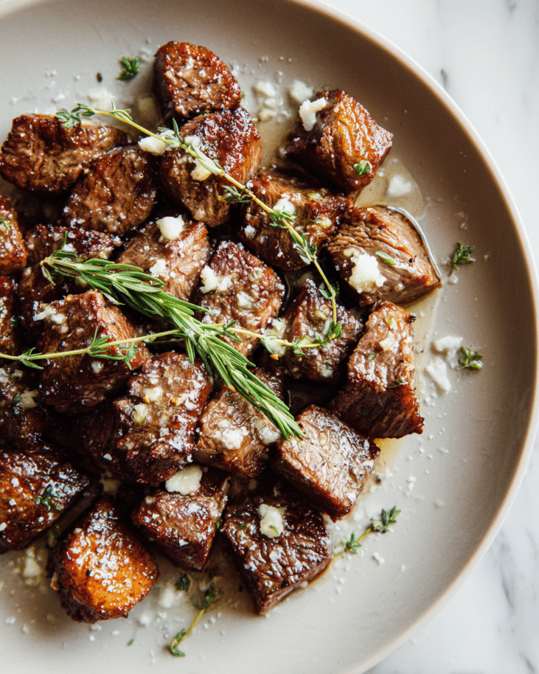 Melt-in-Your-Mouth Tender Steak Bites in Garlic Butter Bliss - Featured Image