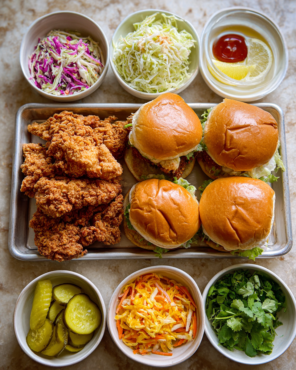Ingredients for Crispy Thai Fried Chicken Sandwich That Will Blow Your Mind