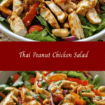Thai Peanut Chicken Salad 🥗🥜