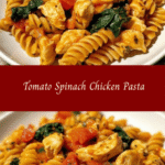 Tomato Spinach Chicken Pasta 🍝🍅