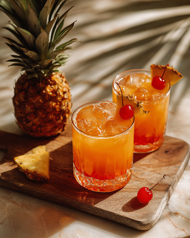 Sip Into Paradise with This Tropical Pineapple Mango Rum Punch Recipe - Featured Image