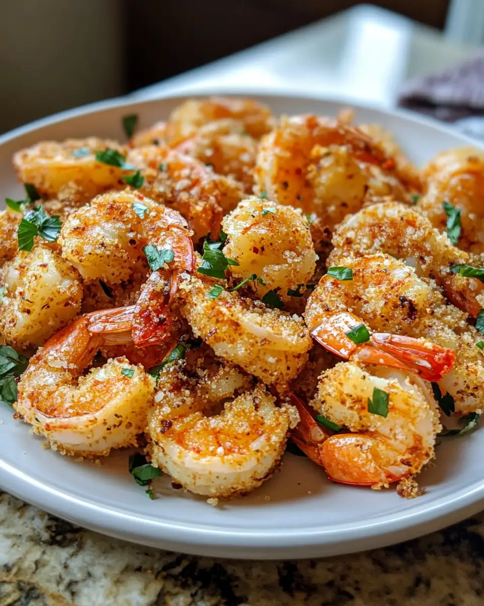 Final dish - Crispy Perfection: Air Fryer Garlic Parmesan Shrimp Delight