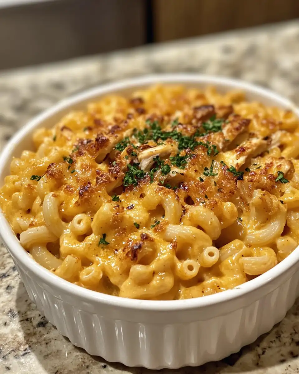 Final dish - Sizzling BBQ Chicken Mac and Cheese: A Flavor Explosion in Every Bite
