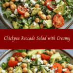 Chickpea Avocado Salad with Creamy Feta 🥗🥑